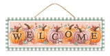 Wreath Kit, Thanksgiving Welcome w/Pumpkins, Sage Green/Orange/Teal Green/Dusty Rose/Brown  ***OUT FOR THE SEASON***