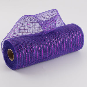 10"x10yd Metallic Mesh, Purple w/Purple Foil  SU35B