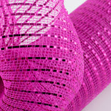 10"x10yd Wide Foil Mesh, Hot Pink w/Hot Pink Foil  SU35B