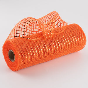 10"x10yd Wide Foil Mesh, Orange w/Orange Foil  SU35B