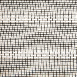 10"x10yd Vertical Wide Stripe Mesh, Black/White  SU35B