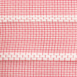 10"x10yd Vertical Wide Stripe Mesh, Red/White  SU35B