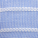 10"x10yd Vertical Wide Stripe Mesh, Royal Blue/White  SU35B