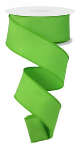 1.5"x10yd Diagonal Weave Fabric, Lime Green  MA47