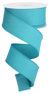 1.5"x10yd Diagonal Weave Fabric, Turquoise  MA46