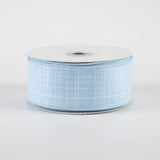 1.5"x10yd Check Royal Burlap, Blue  MA66