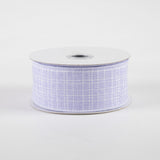 1.5"x10yd Check Royal Burlap, Lavender  JA11