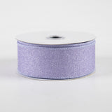 1.5"x10yd Fine Glitter On Royal Burlap, Lavender  MA67