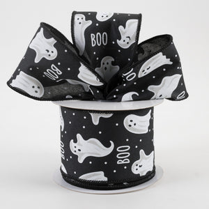 2.5"x10yd Ghosts/Boo, Black/White  JY25