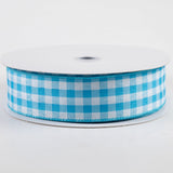 1.5"x50yd Woven Gingham Check, Blue/White  WL50