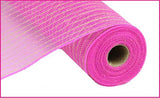 10.25"x10yd Poly/Jute Mesh, Hot Pink/Natural  SU35B