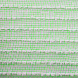 10.5"x10yd Cotton Drift/PP Mesh, Lime Green/White  SU35B