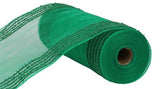 10.25"x10yd Snowdrift/Wide Border Mesh, Emerald Green  SU35B