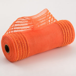 10.25"x10yd Snowdrift/Wide Border Mesh, Orange  SU35B