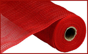 10.5"x10yd Stripe Fabric Mesh, Red  SU35