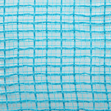 10.5"x10yd Faux Jute Check Fabric Mesh, Turquoise  SU35