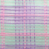 10.5"x10yd Mini Plaid Mesh, Lavender/Mint/Light Pink  SU35B