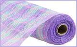 10.5"x10yd Mini Plaid Mesh, Lavender/Mint/Light Pink  SU35B