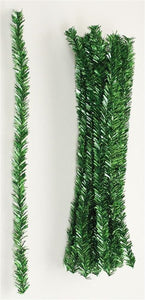 12" Pencil PVC Stem, 25pc/Bag Metallic Emerald  WJ