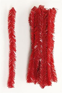 12" Pencil PVC Stem, 25pc/Bag Red  WJ