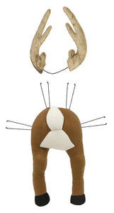 2PC 27" Deer Butt Decor Kit, Brown/White  WS - KRINGLE DESIGNS