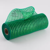 10"x10yd Wide Foil Mesh, Emerald Green w/Emerald Green Foil  SU35B ***ARRIVING SUMMER 2024***