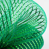 10"x10yd Wide Foil Mesh, Emerald Green w/Emerald Green Foil  SU35B ***ARRIVING SUMMER 2024***