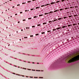 10"x10yd Wide Foil Mesh, Pink w/Pink Foil  SU35B