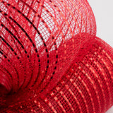 10"x10yd Wide Foil Mesh, Red w/Red Foil  SU35B