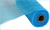 10"x10yd Wide Foil Mesh, Turquoise w/Turquoise Foil  SU35B