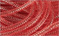 8mmx30yd Deco Flex Tubing, Red w/Silver Metallic  WL