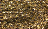 8mmx30yd Deco Flex Tubing, Black/Gold Stripe  WL
