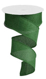 1.5"X10yd Cross Royal Burlap, Emerald Green - KRINGLE DESIGNS