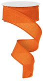 1.5"X10yd Royal Burlap, Orange - KRINGLE DESIGNS