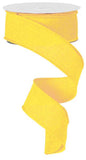 1.5"X10yd Royal Burlap, Yellow - KRINGLE DESIGNS