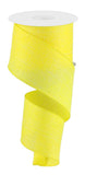 2.5"x100' Cross Royal Burlap, Yellow WL50