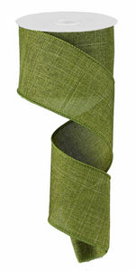 2.5"x50yd Royal Burlap, Moss Green  ***IN STOCK IN 10YD*** ***ARRIVING SPRING 2024***