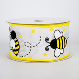 2.5"X10yd Bumblebee On Royal, White/Yellow/Black