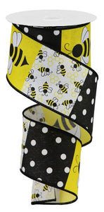 2.5"x10yd Bumblebee Block On Royal, White/Yellow/Black  FF51
