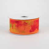 1.5"x10yd Watercolor Blend, Mustard/Orange/Rust/Moss  MY55