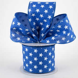 2.5"x10yd Random Stars, Royal Blue/White  FF8