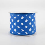 2.5"x10yd Random Stars, Royal Blue/White  FF8