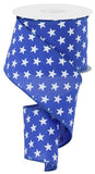 2.5"x10yd Random Stars, Royal Blue/White  FF8