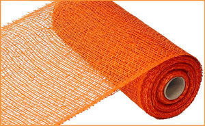 10"X10yd Poly Burlap Mesh, Orange - KRINGLE DESIGNS