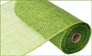 10"X10yd Poly Burlap Mesh, Lime Green - KRINGLE DESIGNS