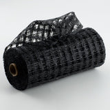 10"x10yd Poly Burlap Check Mesh, Black  SU36