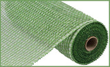 10"x10yd Multi Poly Burlap Mesh, Lime Green/White  SU36 ***ARRIVING SUMMER 2024***