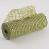 10"x10yd Poly Jute Mesh, Moss Green/Apple/Natural  SU35B