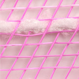 10.5"x10yd Cotton Drift/PP Mesh, Pink/White  SU35B