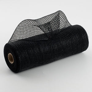 10.5"x10yd Stripe Fabric Mesh, Black  SU35